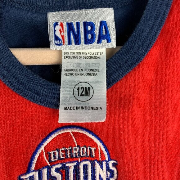 Retro Detroit Pistons Baby Cheerleading Dress – Official NBA Gear - Picture 3 of 6
